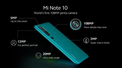 Особенности Xiaomi Mi Note 10.