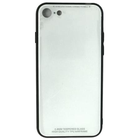 Чехол бампер Jorita-Tempered Glass TPU Bumper Case (White) для iPhone 7/8