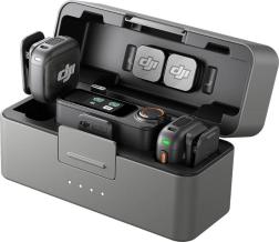 Беспроводной микрофон DJI Mic 3 (2 TX + 1 RX + Charging Case), черный