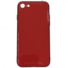 Чехол бампер Jorita Tempered Glass TPU Bumper Case (Red) для iPhone 6/6S