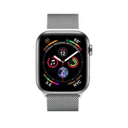 Apple Watch Silver  Series 4 40mm GPS+Cellular Aluminum Case with Silver Milanese Loop