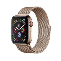 Apple Watch Space Gray Series 4 40mm GPS+Cellular Aluminum Case with Gold Milanese Loop