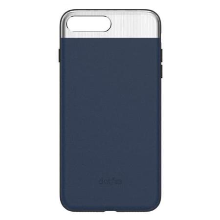 Чехол бампер кожанный Dotfes для iPhone 7/8 (Blue)