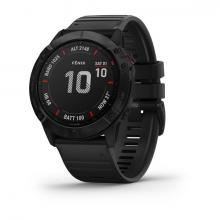 Смарт часы Garmin FENIX 6X Pro черный с черным ремешком