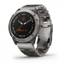 Смарт часы Garmin FENIX 6X Pro Solar титановый с титановым браслетом