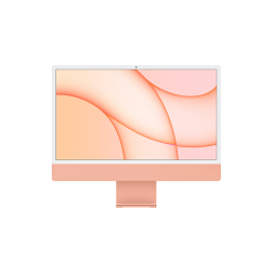 Apple iMac 24" Retina 4,5K, (M1 8C CPU, 8C GPU), 8 ГБ, 256 ГБ SSD, оранжевый