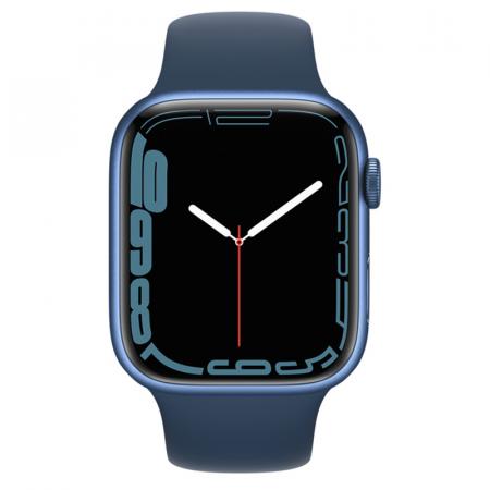 Apple Watch S7 45mm Blue Aluminum Case / Abyss Blue Sport Band