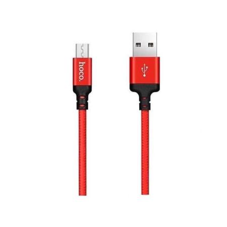 USB кабель HOCO X14 Rapid 8 pin черно-красный