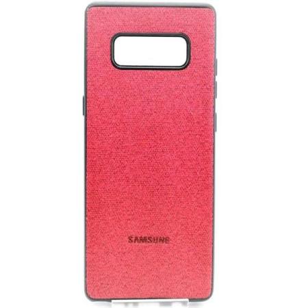 Чехол силиконовый Original (силикон, джинса) для Samsung Note 8 в красном цвете