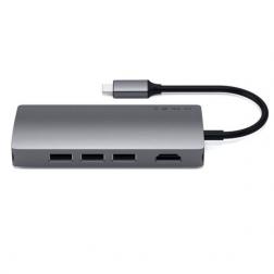 USB-концентратор Satechi Aluminum Multi-Port Adapter V2, Space Gray