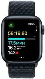 Умные часы Apple Watch SE 2023 GPS 44mm Midnight Aluminium Case with Midnight Sport Loop (MREA3)