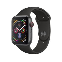 Apple Watch Space Gray Series 4 44 mm GPS+Cellular Aluminum Case with Black Sport Band