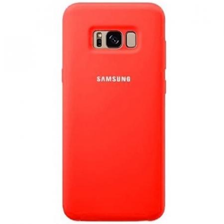 Чехол накладка Silicone Cover Samsung S8 ( Red)
