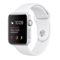 Apple Watch Series 1 38mm Silver Aluminum Case with White Sport Band