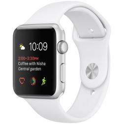 Apple Watch Series 2 42mm Silver Aluminum Case with White Sport Band