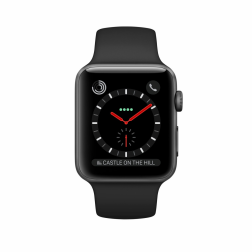 Apple Watch Series 3 42mm GPS Space Gray Aluminum Case with Black Sport Band