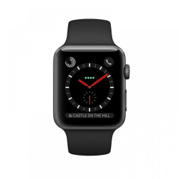 Apple Watch Series 2 38mm Space Black Stainless Steel Case with Black Sport Band