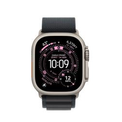 Apple Watch Ultra 3 (2025) 49mm Natural Titanium Case with Black Alpine Loop