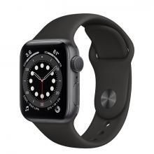 Apple Watch 6 40mm GPS Space Gray Aluminum Case with Black Sport Band
