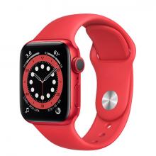 Apple Watch 6 44mm GPS Red Aluminum Case with Red Sport Band