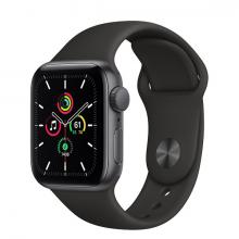 Apple Watch SE 44mm GPS Space Gray Aluminum Case with Black Sport Band