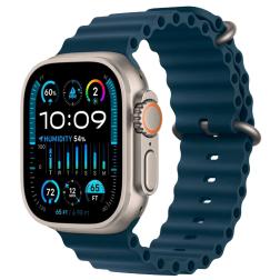 Apple Watch Ultra 2, 49мм, корпус из титана, ремешок Ocean синего цвета