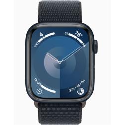 Apple Watch Series 9 41mm Midnight Aluminum Case with Midnight Sport Loop