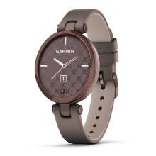 Смарт часы Garmin LILY темно-бронзовый безель, корпус цвета Paloma и итальянский кожаный ремешок