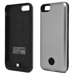 Чехол-дополнительный аккумулятор Backup power для Apple iPhone 7 серебро (3800mAh)
