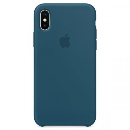 Чехол для iPhone X Силиконовый , цвет «космический синий»