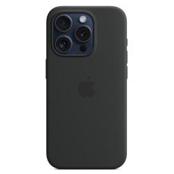 Чехол iPhone 15 Pro Silicone Case with MagSafe - Black