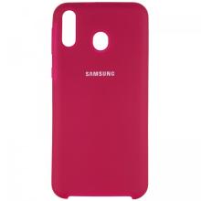 Silicon case Samsung Galaxy A20 бордовый