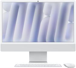 Моноблок Apple iMac 24 Retina 4,5K (M4, 8C CPU/8C GPU, 2024), 16 Гб, 512 Гб SSD, серебристый (Z1E2000KF)