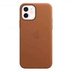Кожаный чехол MagSafe для iPhone 12 mini, золотисто-коричневый цвет