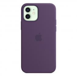 Силиконовый чехол MagSafe для iPhone 12 Pro/iPhone 12, цвет «аметист»