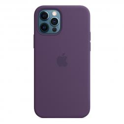 Силиконовый чехол MagSafe для iPhone 12 Pro/iPhone 12, цвет «аметист»