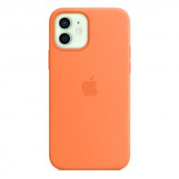 Силиконовый чехол MagSafe для  iPhone 12 mini, цвет «кумкват»