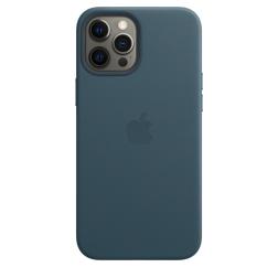Кожаный чехол MagSafe для iPhone 12 Pro Max, цвет «балтийский синий»