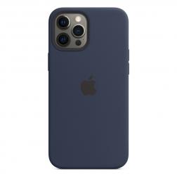 Силиконовый чехол MagSafe для iPhone 12 Pro Max, цвет «тёмный ультрамарин»