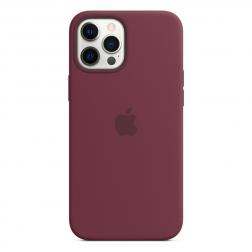 Силиконовый чехол MagSafe для iPhone 12 Pro Max, сливовый цвет