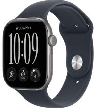 Умные часы Apple Watch Series 12 46mm Space Gray Aluminum Case with Sport Band Navy Blue