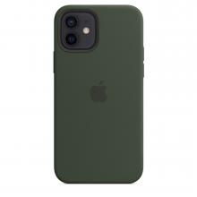 Силиконовый чехол MagSafe для iPhone 12 и iPhone 12 Pro, цвет «кипрский зелёный»