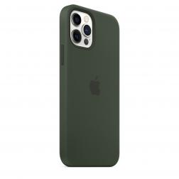 Силиконовый чехол MagSafe для iPhone 12 и iPhone 12 Pro, цвет «кипрский зелёный»