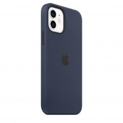 Силиконовый чехол MagSafe для iPhone 12 и iPhone 12 Pro, цвет «тёмный ультрамарин»