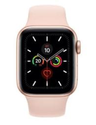 Apple Watch 5 44mm Rose Gold Aluminum Case with Gold Sport Band