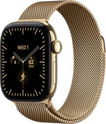 Apple Watch Series 12 42mm Radiant Gold Titanium Case with Milanese Loop Radiant Gold