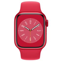 Apple Watch S8 45mm Red Aluminum Case / Red Sport Band