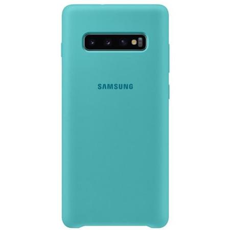 Чехол Samsung Silicone Cover для Galaxy S10 Plus зеленый