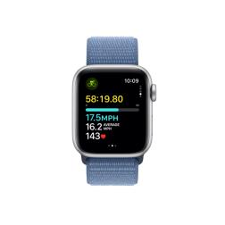 Умные часы Apple Watch SE 2023 GPS 40mm Silver Aluminium Case with Winter Blue Sport Loop (MRE33)