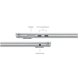 Ноутбук Apple MacBook Air 15 (M3, 8C CPU/10C GPU, 2024), 8 ГБ, 256 ГБ SSD, Silver, (серебристый)
